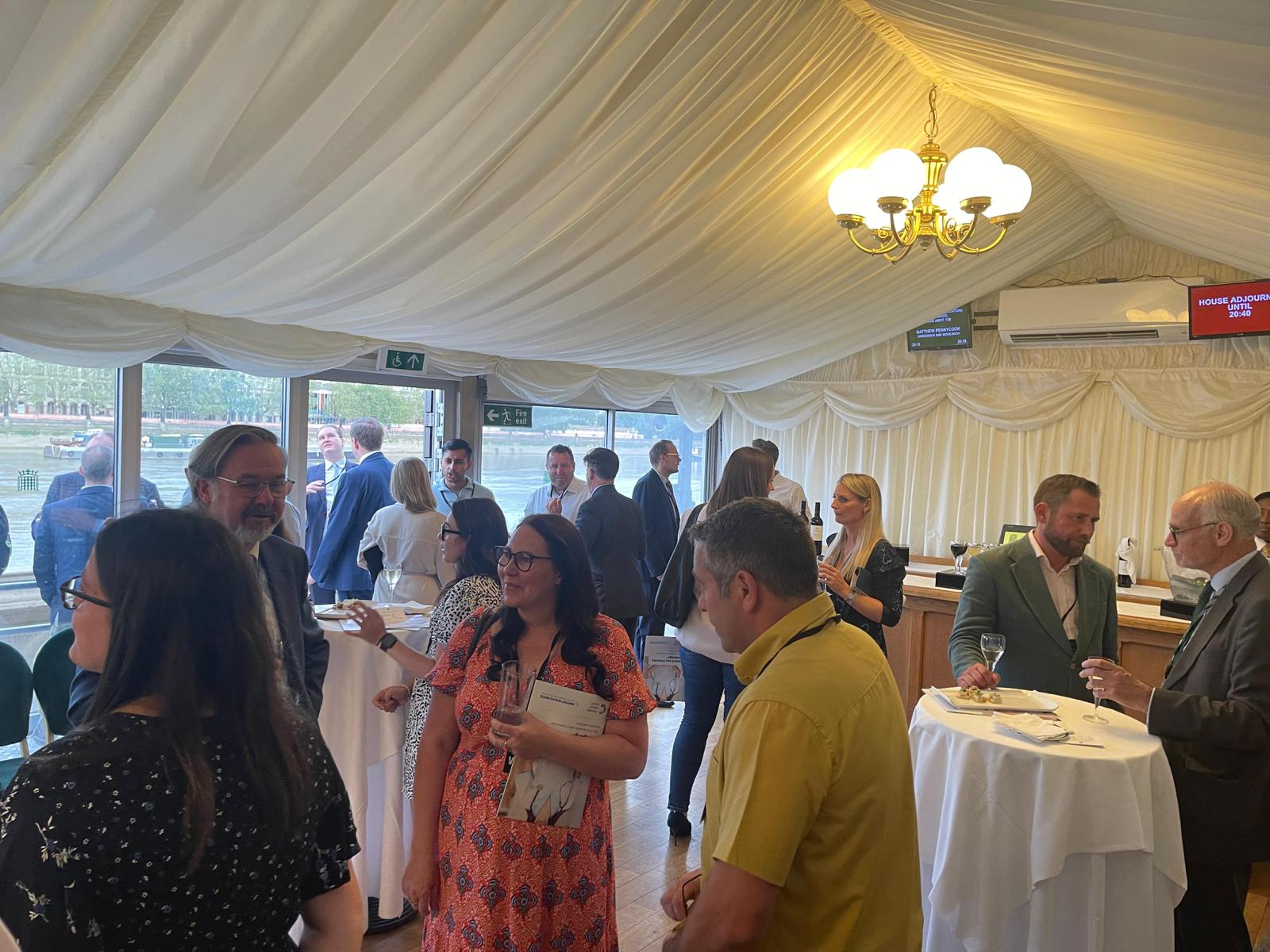 people networking at event