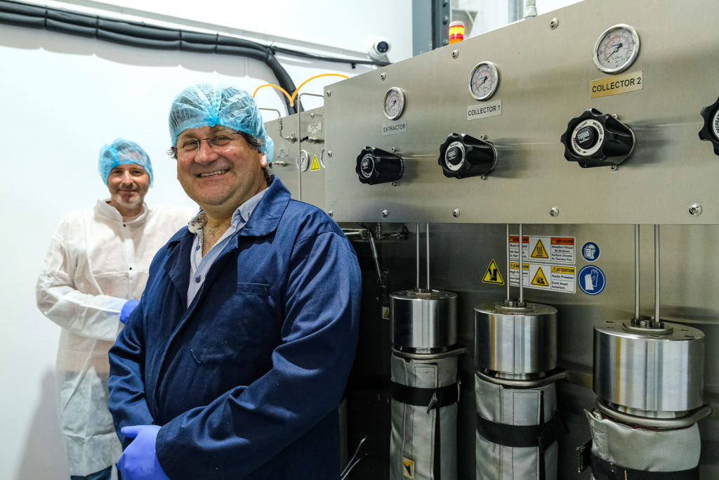 Men with lab machinery